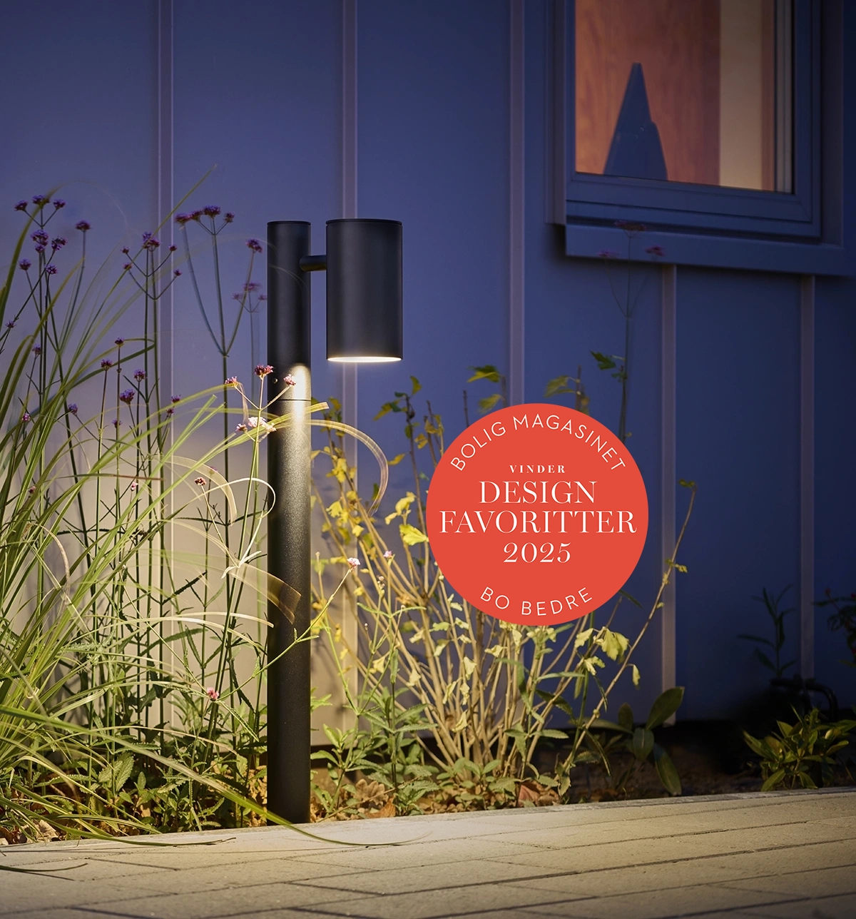 Vinder af Bo Bedre's Design Favoritter 2025 ELMAR L33 udendørs belysning pullertlampe