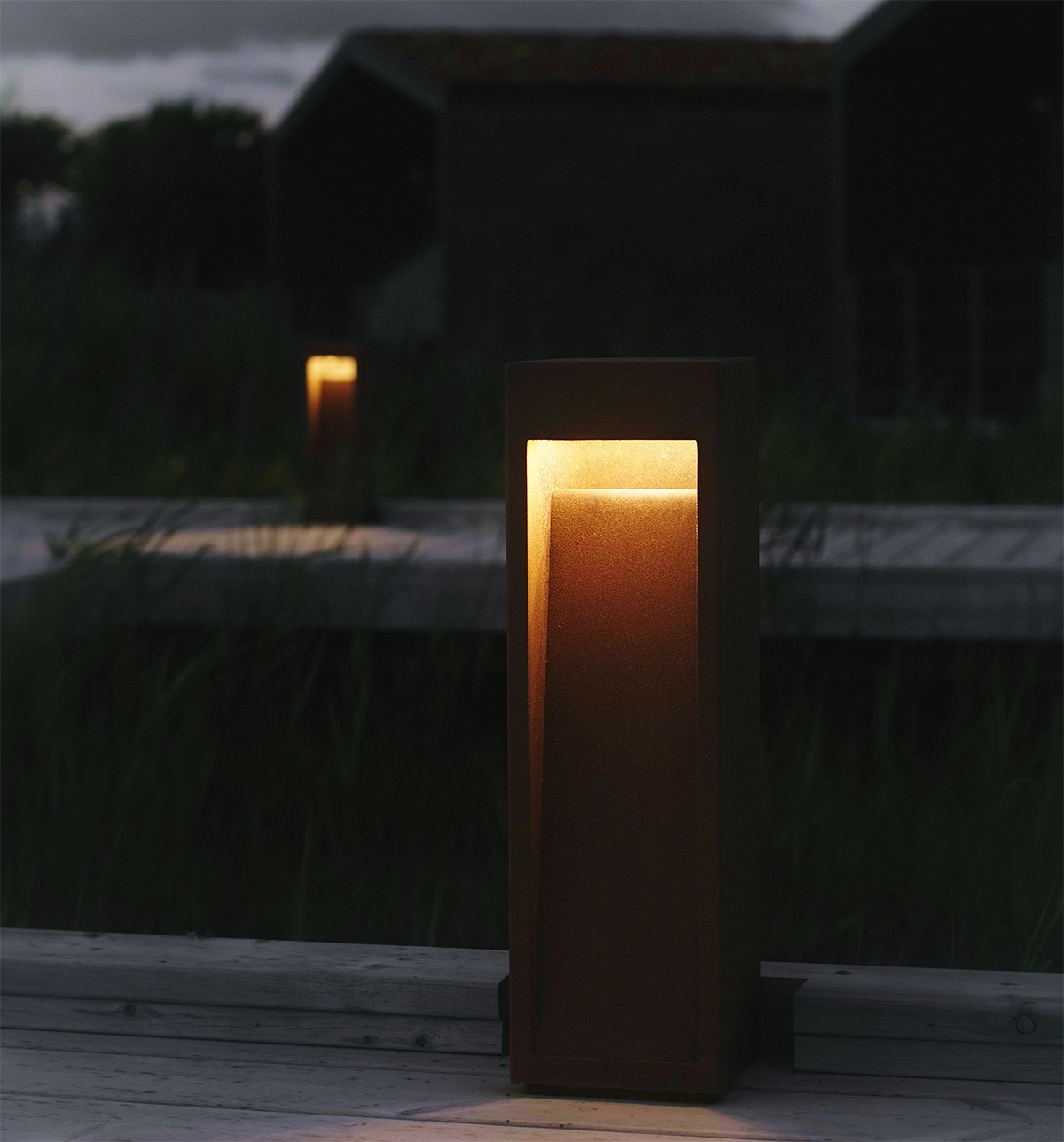 Cortén pullertlampe NYE L1002