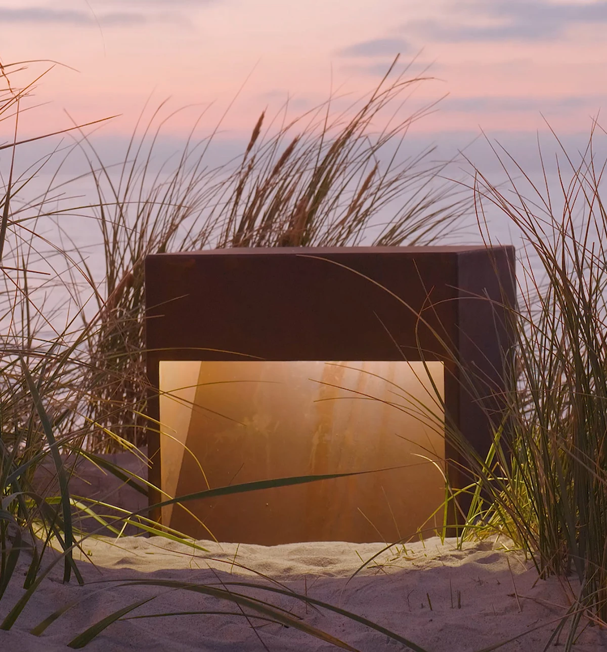 Cortén siddelampe NYE L1003