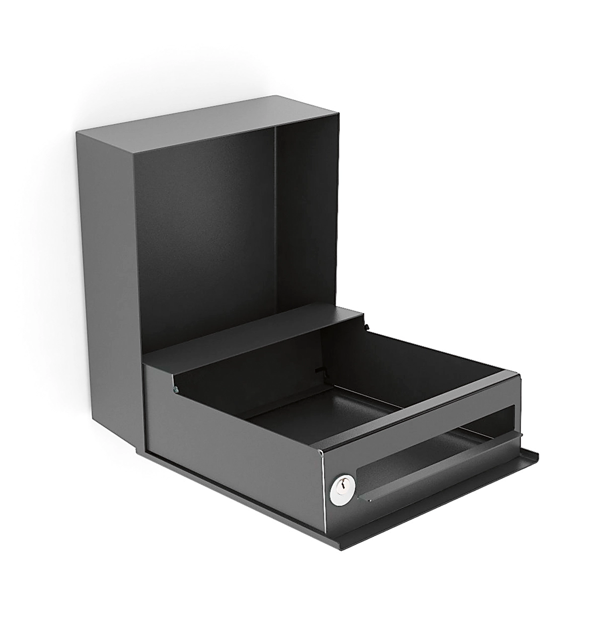 Sort designpostkasse OUTFIT L990